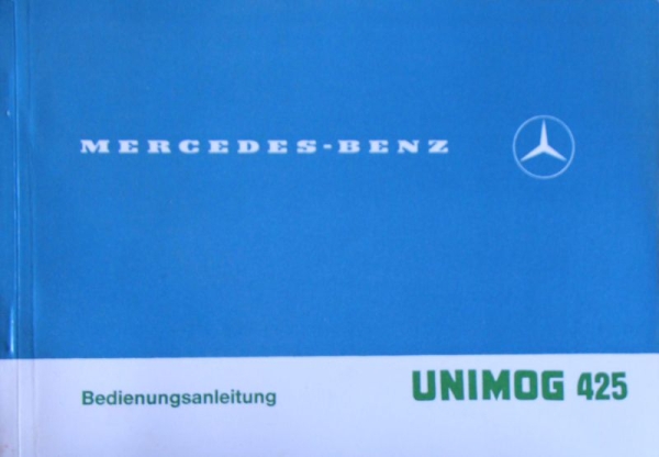 Mercedes-Benz 425 Unimog 1976 Betriebsanleitung (5686)